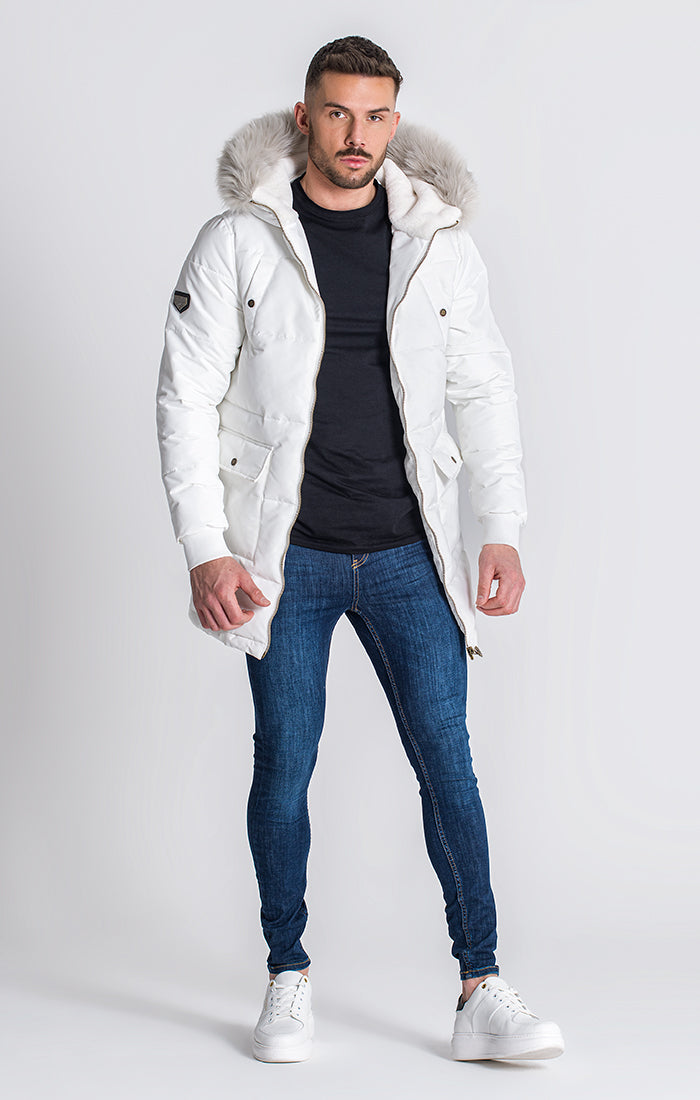 White Courchevel Coat