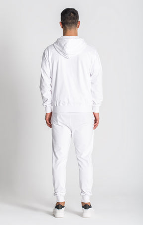 White Essential Scorpio Hoodie Jacket
