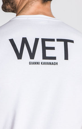 White Wet Elastic Tee