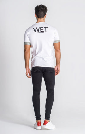 White Wet Elastic Tee